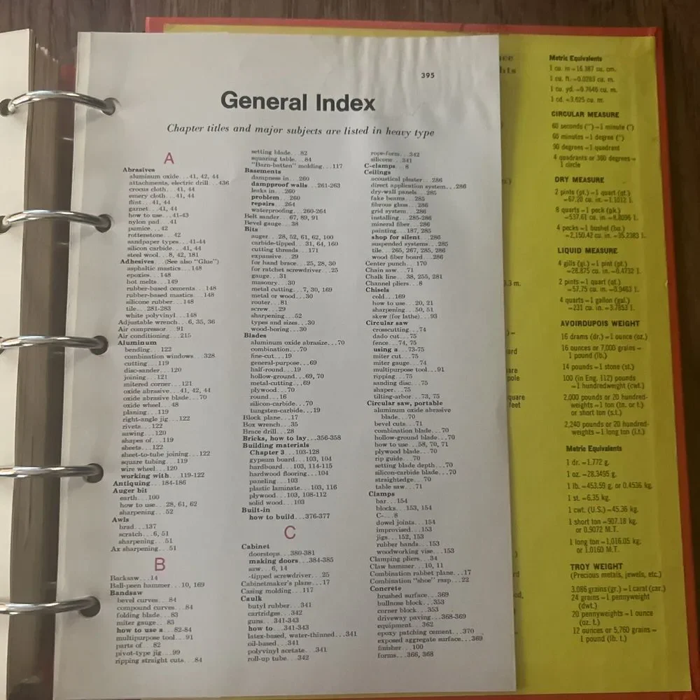 Vintage 1970 Better Homes and Gardens Handyman's Book 3-Ring‎ Binder Hardcover